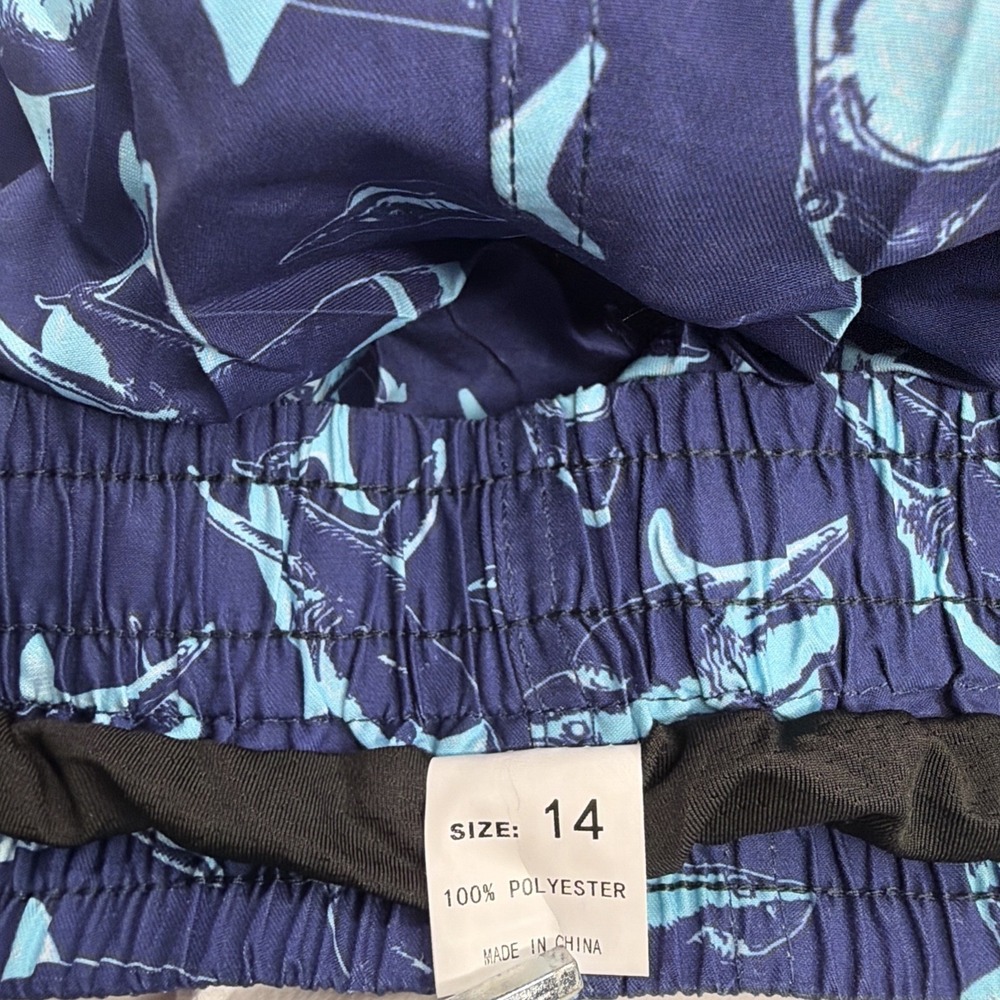Boys Swim Trunks with Compression Liner Big Boys Quick Dry  Size 14  NEW - Picture 8 of 9